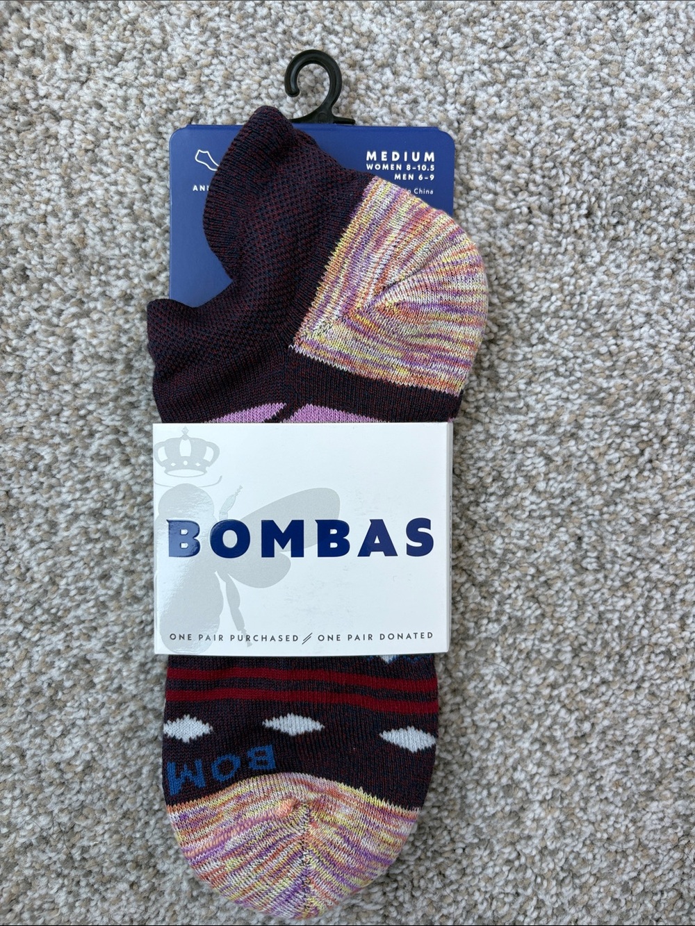 NWT Bombas Unisex Size Medium Ankle Socks